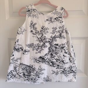 Vintage Black and White Sleeveless Dress